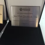 placa de homenagem premium