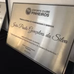 placa de homenagem premium
