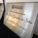 placa de homenagem premium
