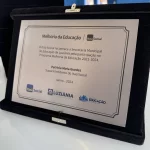 placa de homenagem premium
