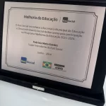 placa de homenagem premium
