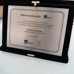 placa de homenagem premium
