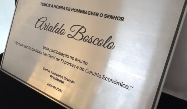placa de homenagem premium